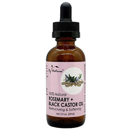 By Natures 100% Natural Rosemary Black Castor Oil 2 Oz