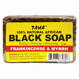 Taha Black Soap Frank Myrrh 5 Oz
