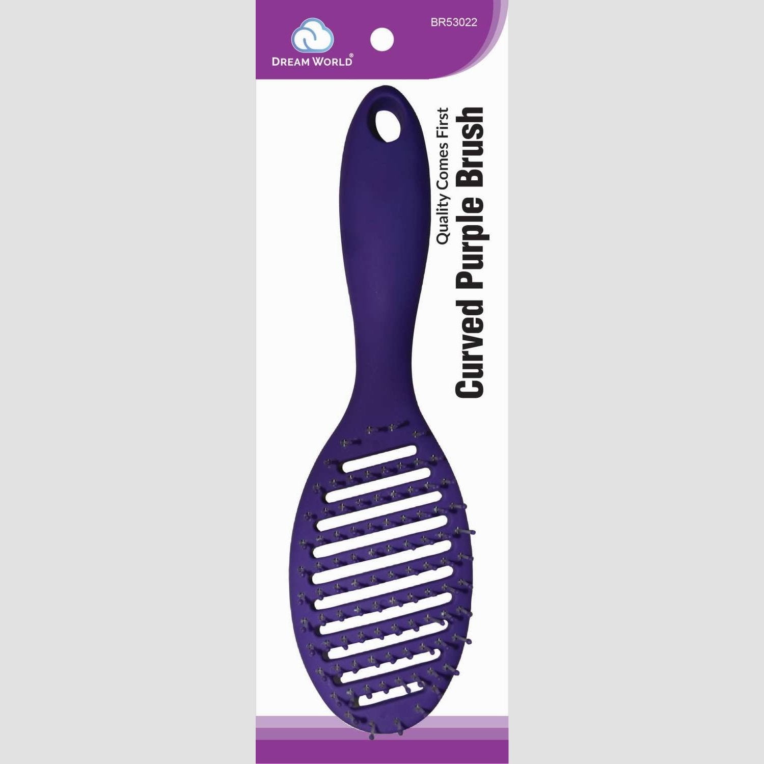 Brittny Brush Curved Purple Brittny Brush Curved Purple